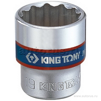 Головка торцевая стандартная двенадцатигранная 3/8, 6 мм KING TONY 333006M